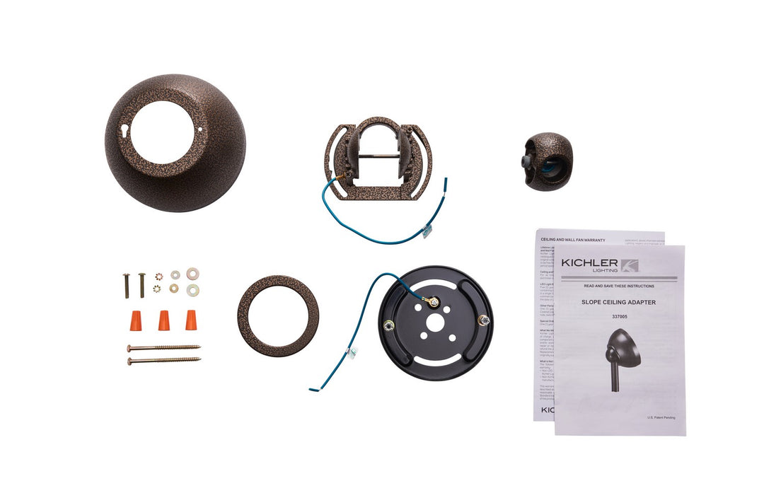 Kichler Canada - 337005WCP - Slope Adapter - Accessory - Weathered Copper Powder Coat