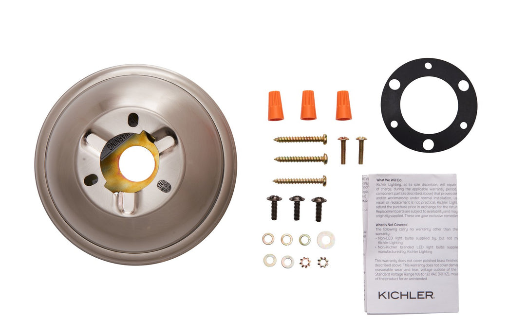 Kichler Canada - 337008BSS - Flush Mount Kit - Accessory - Brushed Stainless Steel