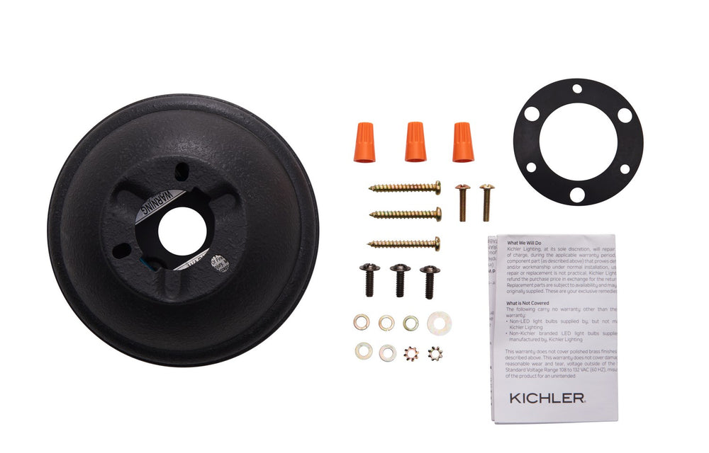 Kichler Canada - 337008DBK - Flush Mount Kit - Accessory - Distressed Black