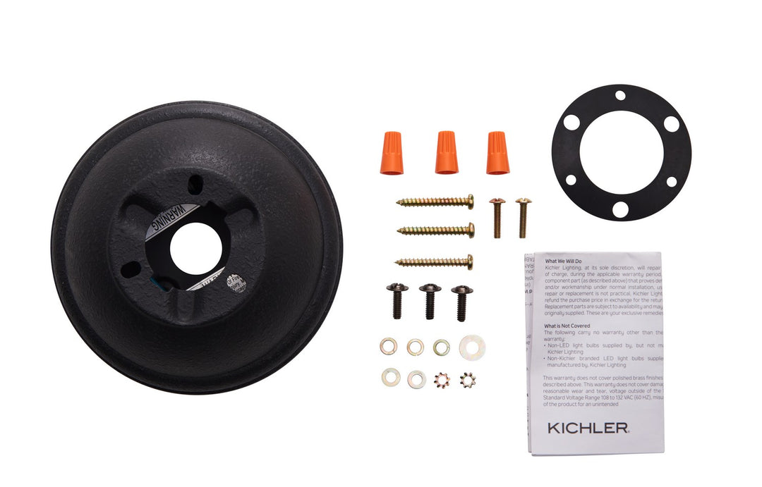 Kichler Canada - 337008DBK - Flush Mount Kit - Accessory - Distressed Black