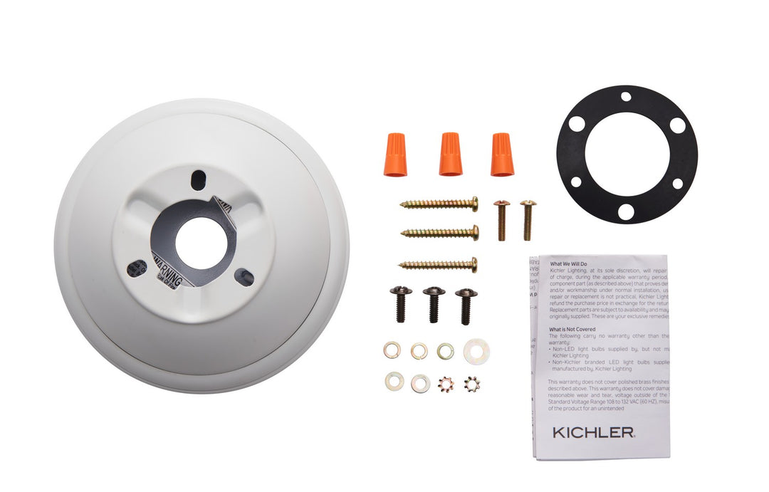 Kichler Canada - 337008MWH - Flush Mount Kit - Accessory - Matte White