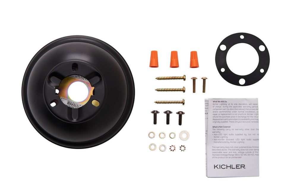 Kichler Canada - 337008SBK - Flush Mount Kit - Accessory - Satin Black