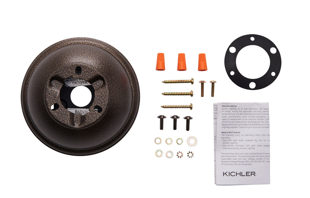 Kichler Canada - 337008WCP - Flush Mount Kit - Accessory - Weathered Copper Powder Coat