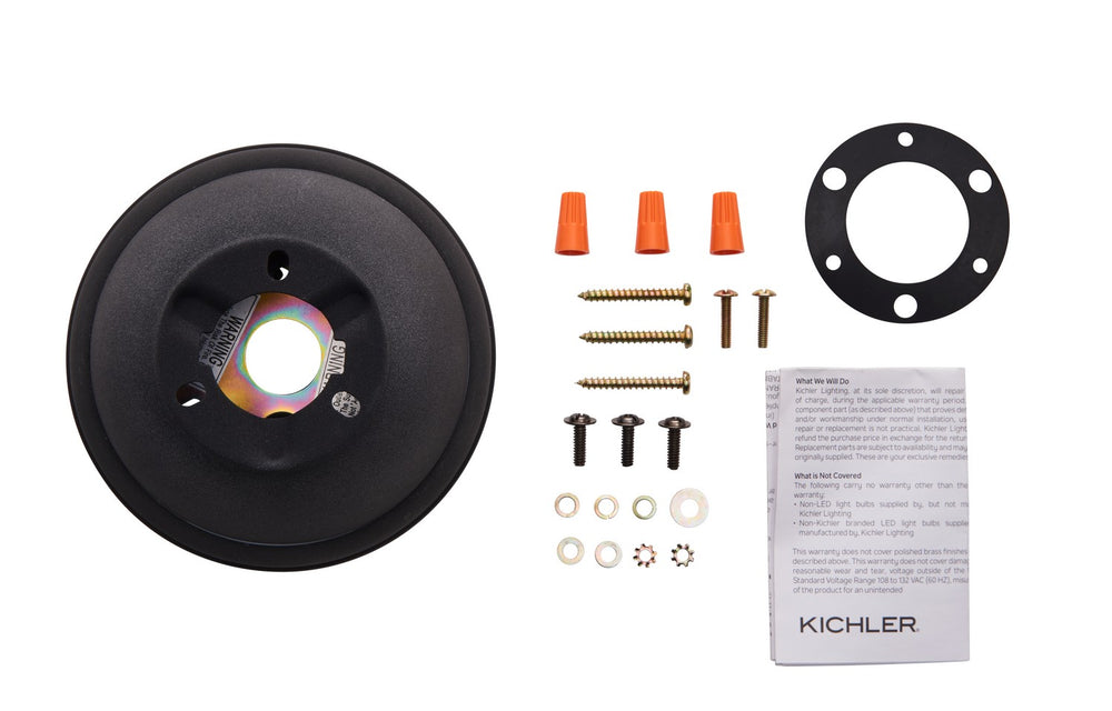 Kichler Canada - 337008WZC - Flush Mount Kit - Accessory - Weathered Zinc