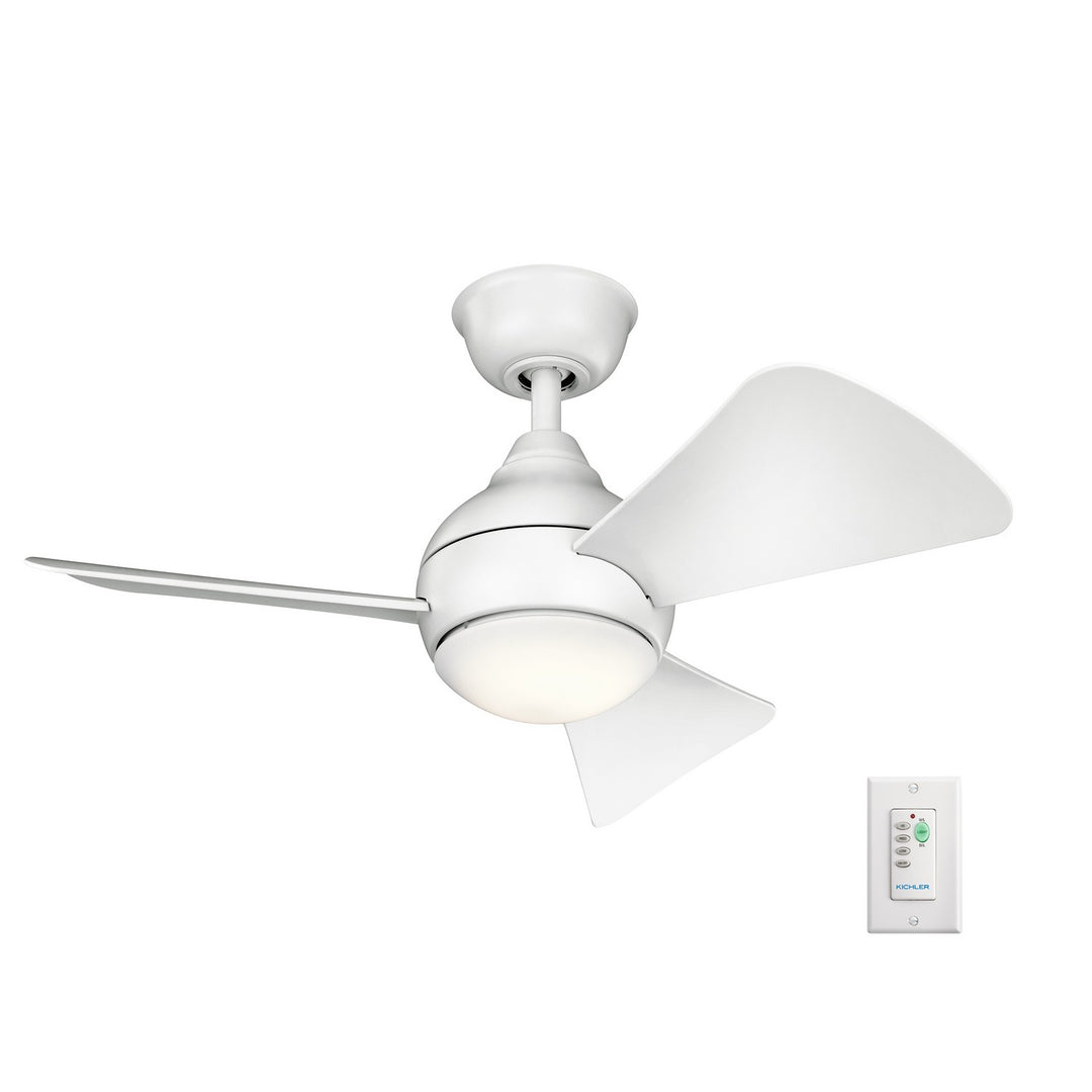 Kichler Canada - 337033MWH - Down Rod Hanger System - Accessory - Matte White