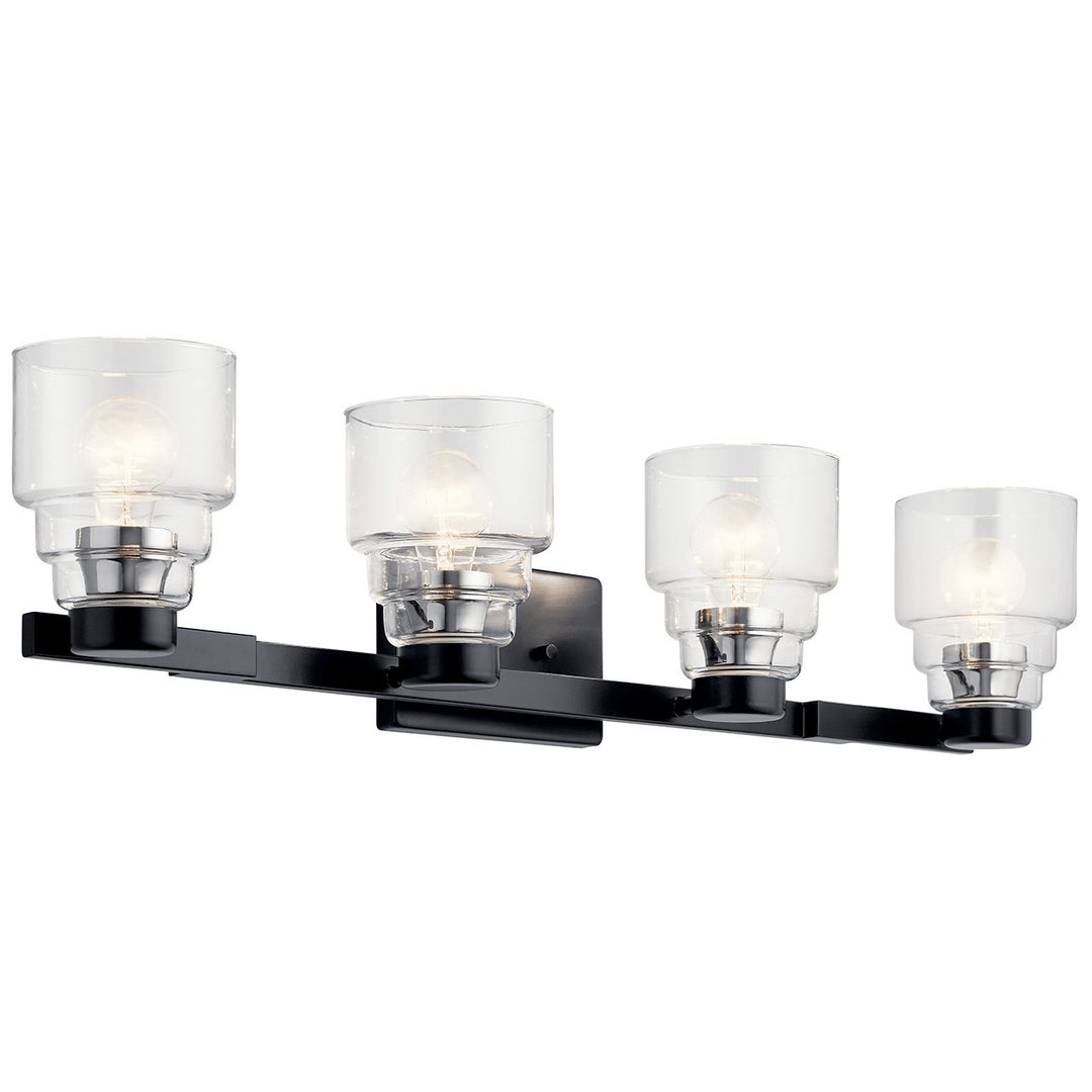 Kichler Canada - 55013BK - Four Light Bath - Vionnet - Black