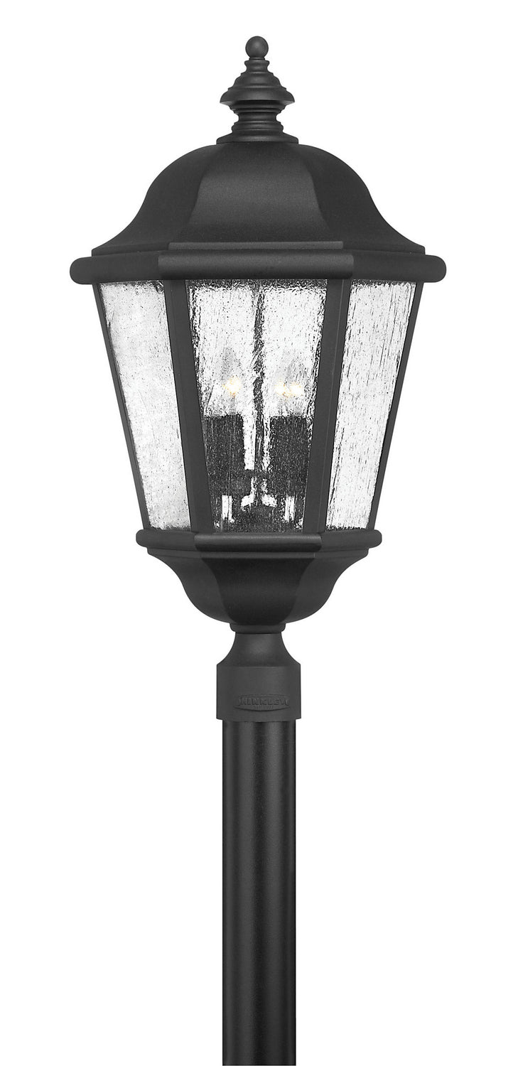 Edgewater LED Post Top or Pier Mount Lantern in Black - available from The Lighting Shoppe, trusted by Canadian homeowners