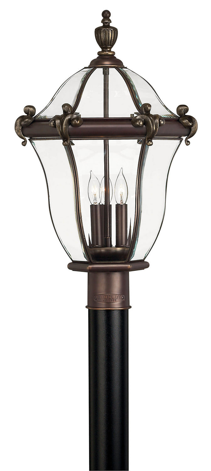 Hinkley Canada - 2441CB - LED Post Top or Pier Mount Lantern - San Clemente - Copper Bronze
