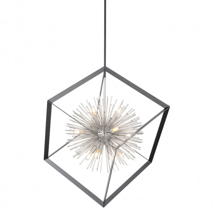 Artcraft Canada - AC11441CH - 12 Light Chandelier - Sunburst - Matte Black & Chrome
