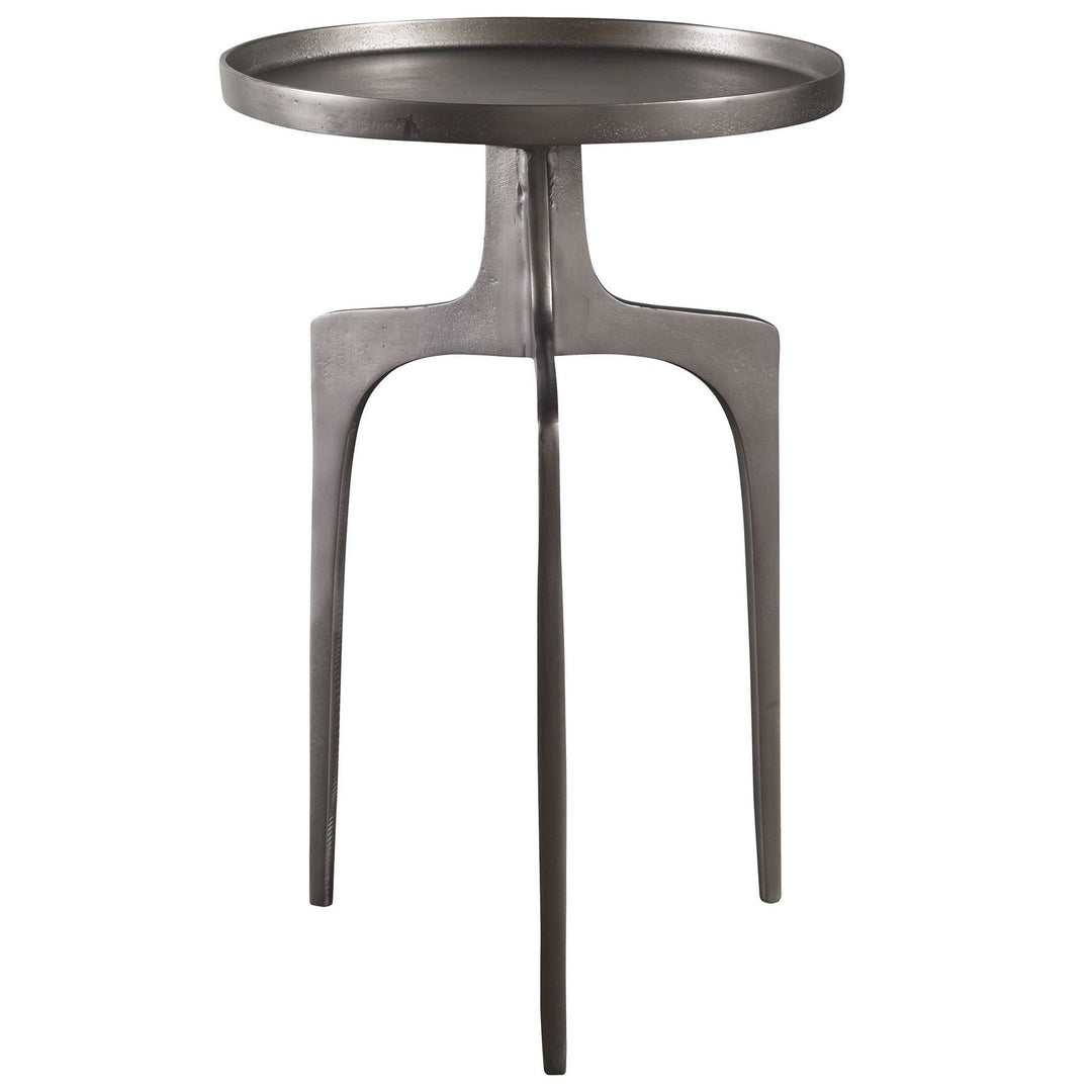 Kenna Accent Table in Textured Nickel - available from The Lighting Shoppe, trusted by Canadian homeowners