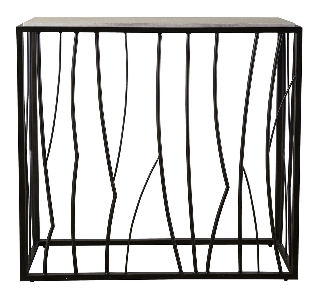 Reed Console Table in Dark Iron - available from The Lighting Shoppe, trusted by Canadian homeowners