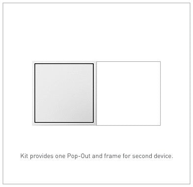 Adorne One-Gang Pop-Out Outlet in White - available from The Lighting Shoppe, trusted by Canadian homeowners