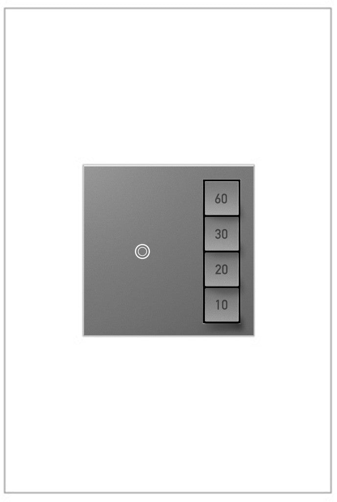 Adorne Timer Switch in Magnesium - available from The Lighting Shoppe, trusted by Canadian homeowners