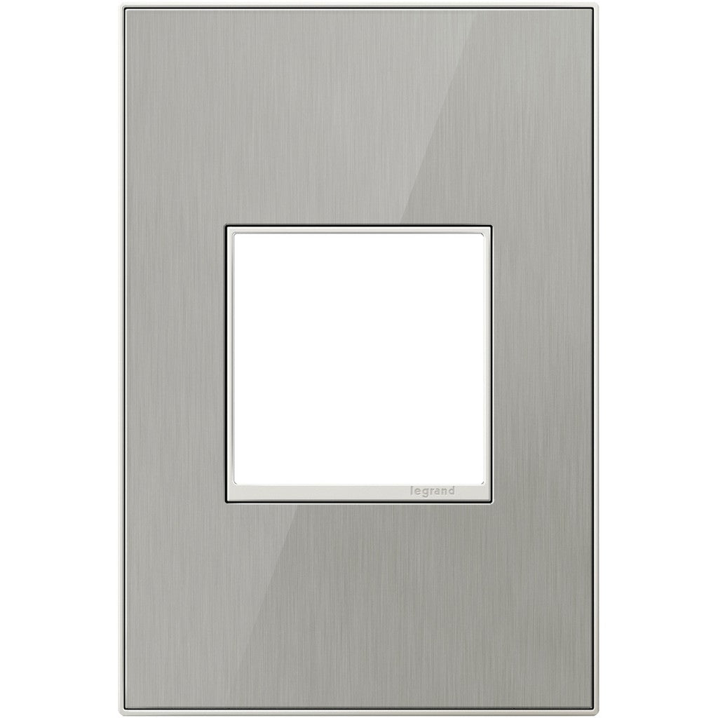 Adorne Gang Wall Plate in Brushed Stainless - available from The Lighting Shoppe, trusted by Canadian homeowners