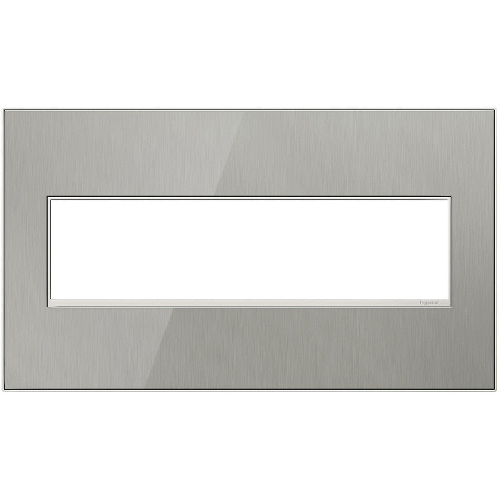 Adorne Gang Wall Plate in Brushed Stainless - available from The Lighting Shoppe, trusted by Canadian homeowners