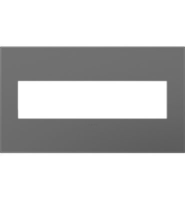 Adorne Gang Wall Plate in Magnesium - available from The Lighting Shoppe, trusted by Canadian homeowners