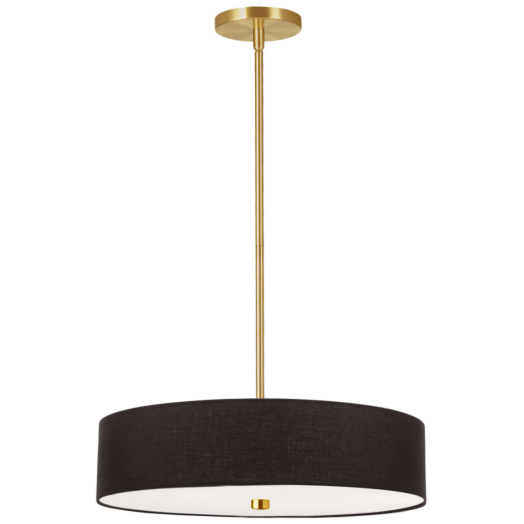 Dainolite Canada - 571-204P-AGB-BK - Four Light Pendant - Everly - Black