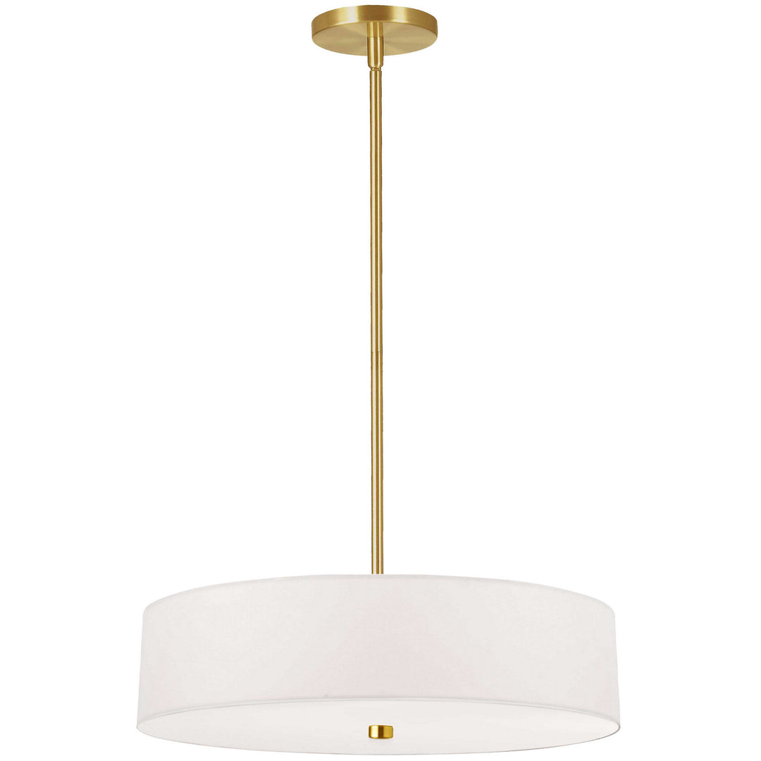 Dainolite Canada - 571-204P-AGB-WH - Four Light Pendant - Everly - White