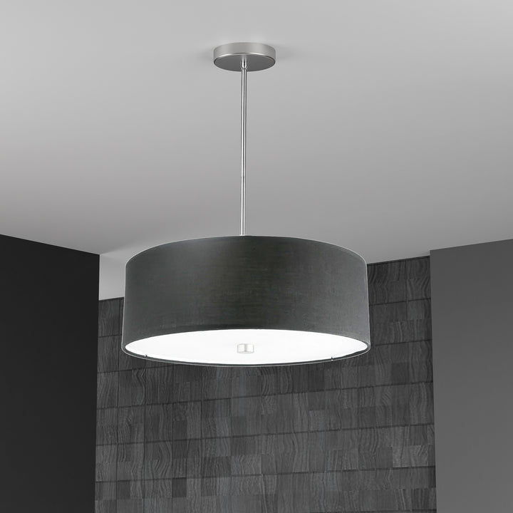 Dainolite Canada - 571-204P-PC-BK - Four Light Pendant - Everly - Black