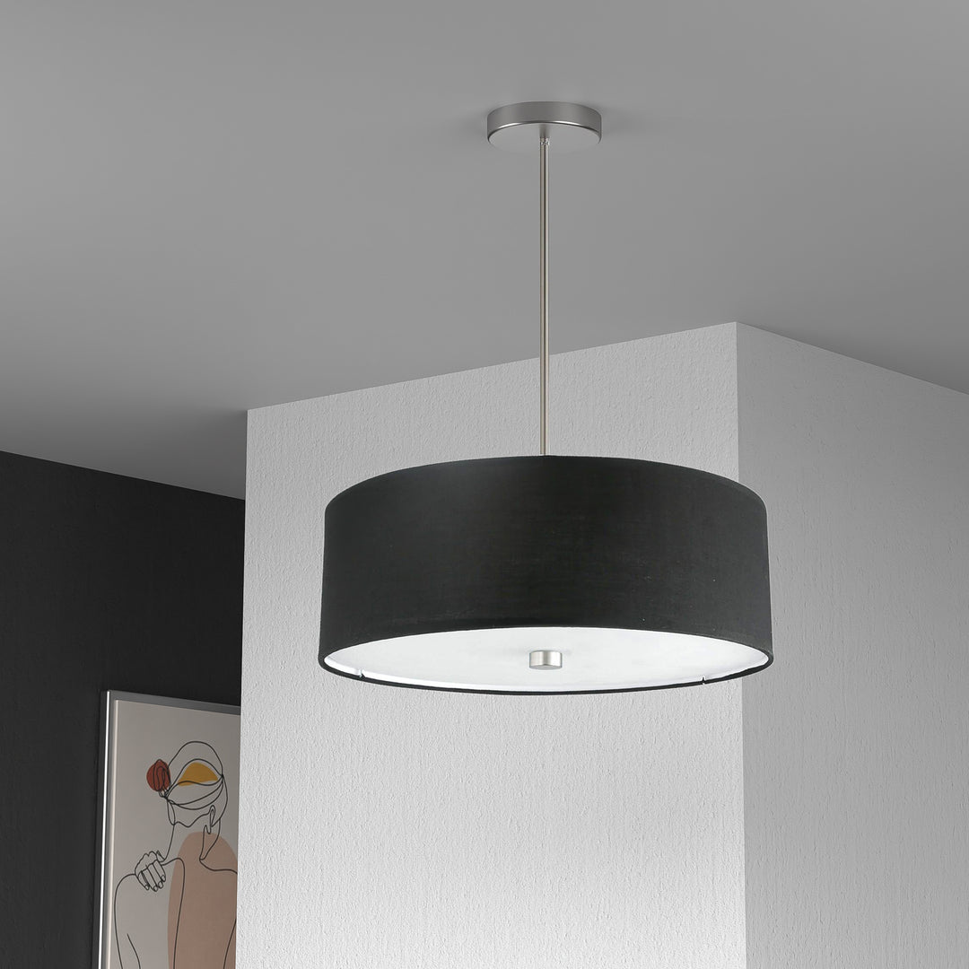 Dainolite Canada - 571-204P-SC-BK - Four Light Pendant - Everly - Black