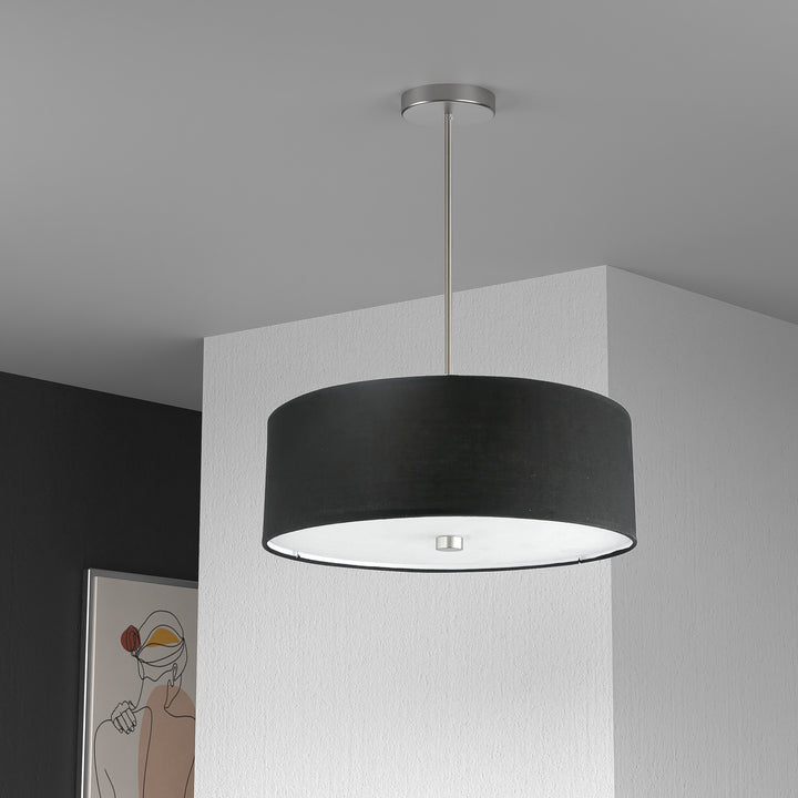 Dainolite Canada - 571-204P-SC-BK - Four Light Pendant - Everly - Black