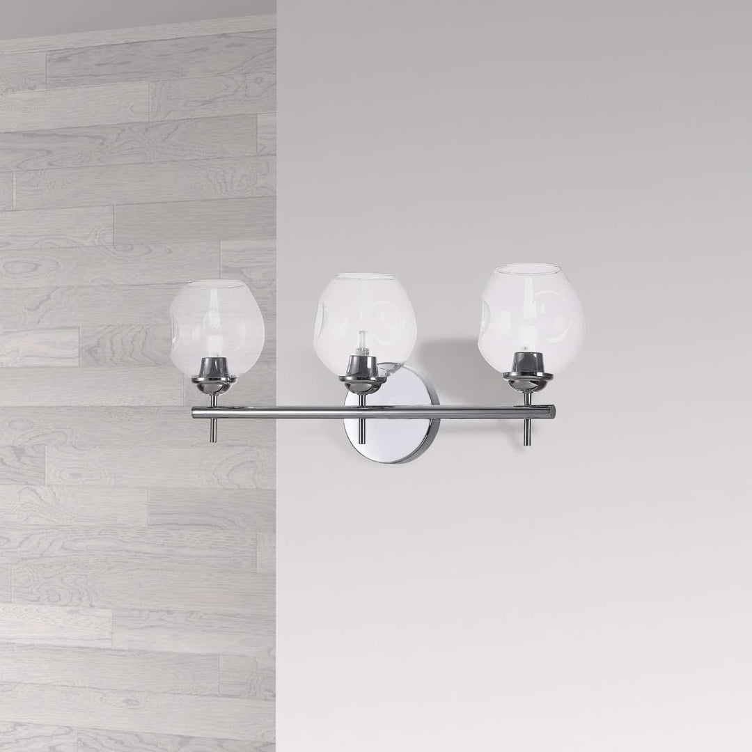 Dainolite Canada - ABI-203W-PC - Three Light Vanity Fixture - Abii - Polished Chrome