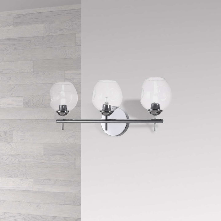 Dainolite Canada - ABI-203W-PC - Three Light Vanity Fixture - Abii - Polished Chrome