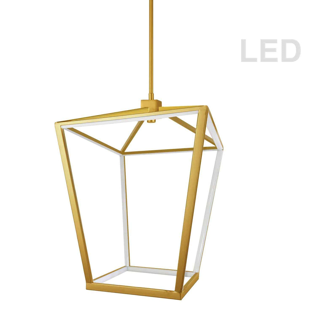 Dainolite Canada - CAG-2046C-AGB - LED Pendant - Cage - Aged Brass