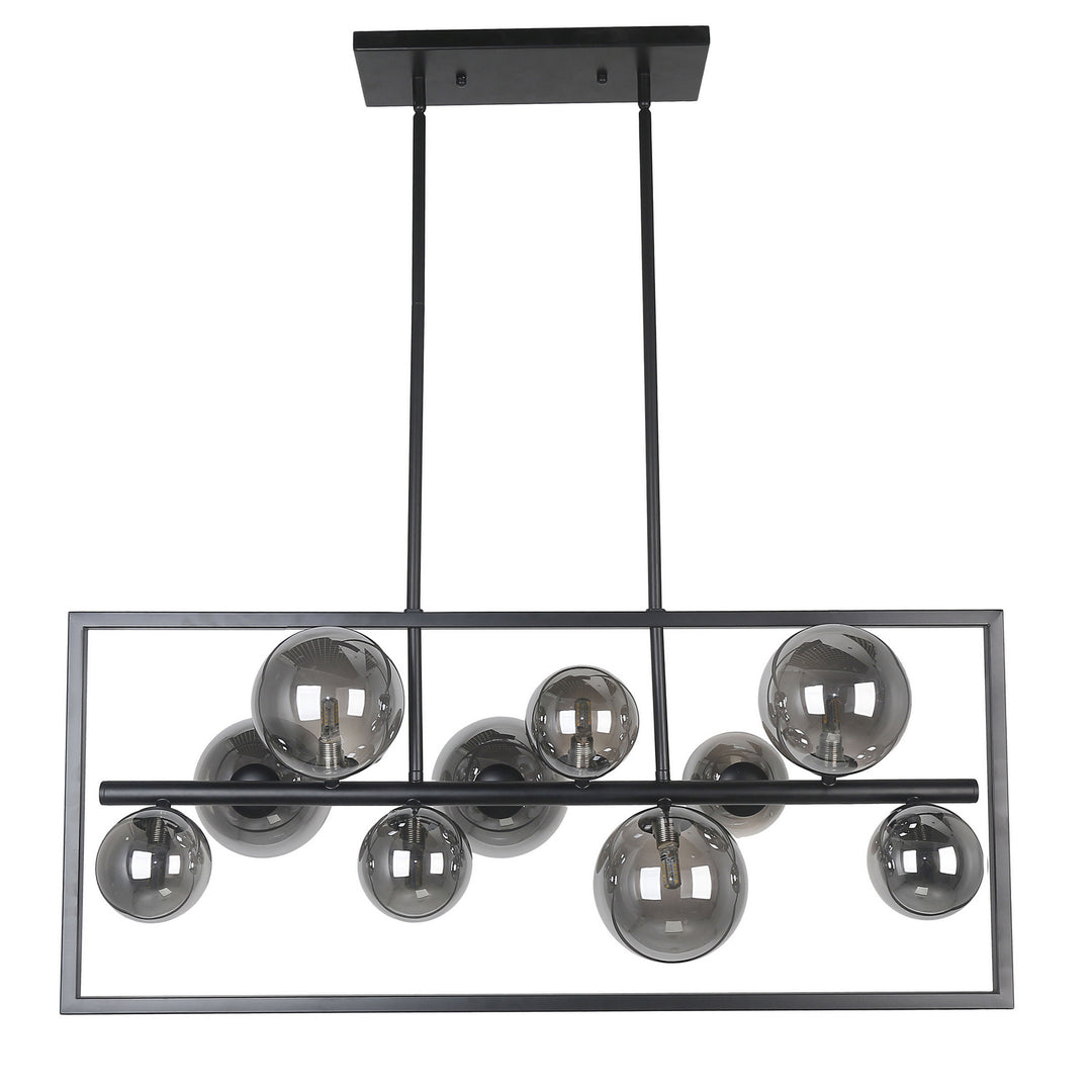 Glasgow Ten Light Pendant in Black - available from The Lighting Shoppe, trusted by Canadian homeowners