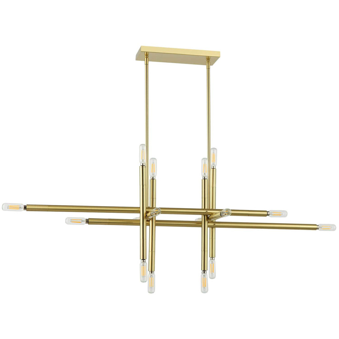 Kanata 16 Light Pendant in Aged Brass - available from The Lighting Shoppe, trusted by Canadian homeowners