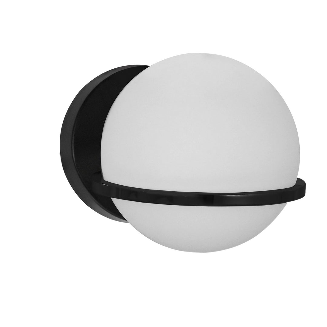 Sofia One Light Wall Sconce in Black - available from The Lighting Shoppe, trusted by Canadian homeowners