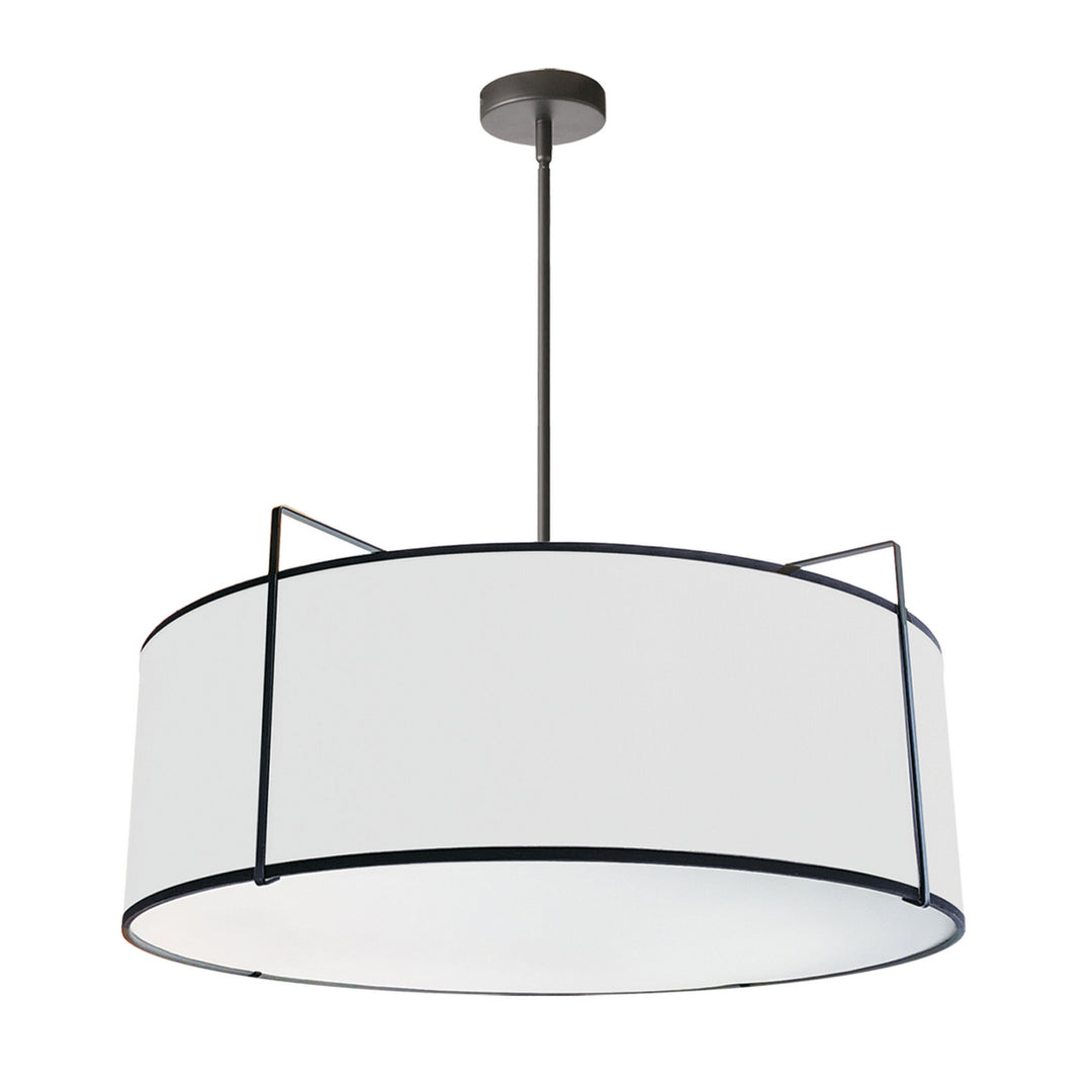 Trapezoid Four Light Pendant in Black - available from The Lighting Shoppe, trusted by Canadian homeowners