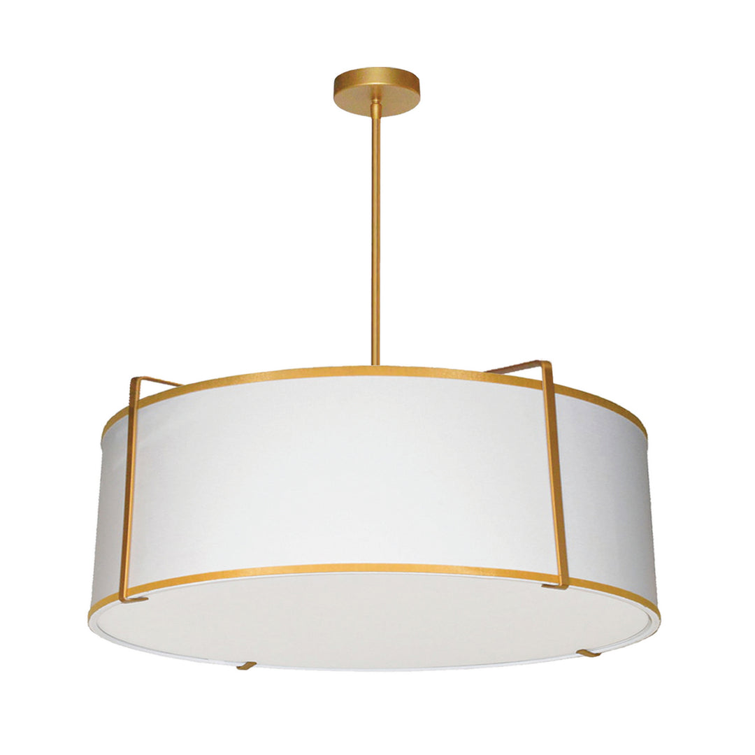 Trapezoid Four Light Pendant in White - available from The Lighting Shoppe, trusted by Canadian homeowners