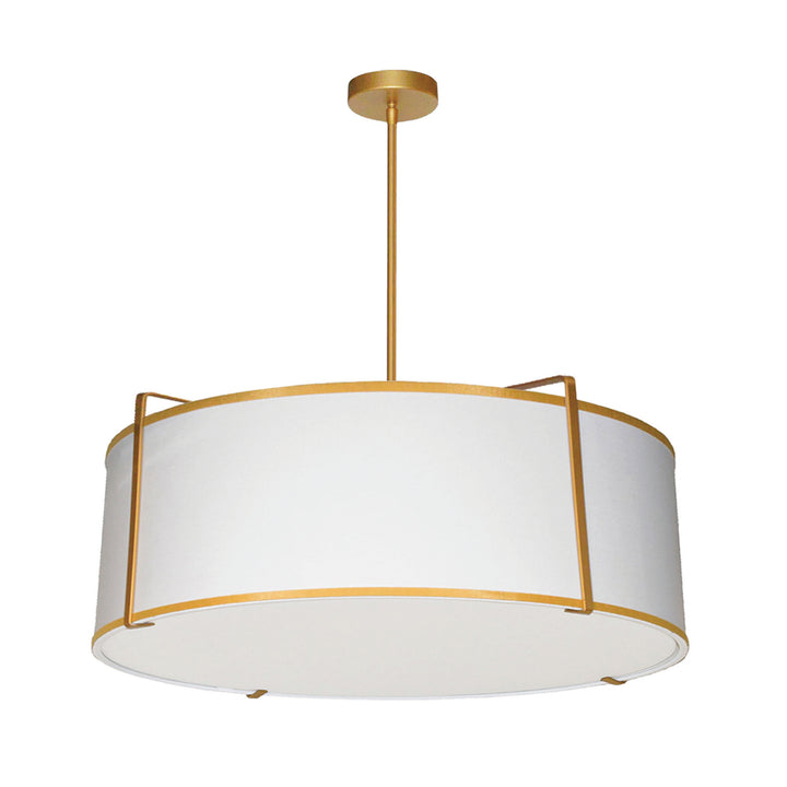 Trapezoid Four Light Pendant in White - available from The Lighting Shoppe, trusted by Canadian homeowners