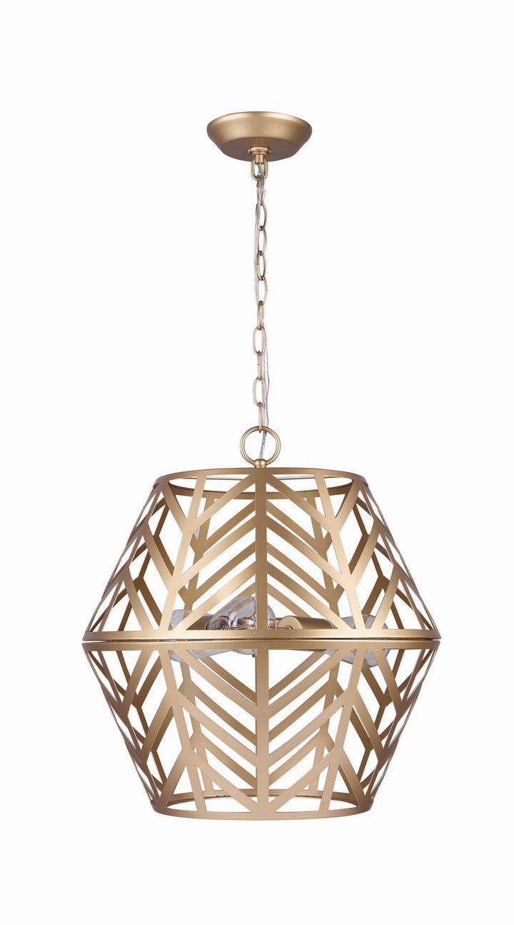 Canarm Canada - ICH635B03PGD17 - Three Light Chandelier - Maud - Painted Gold