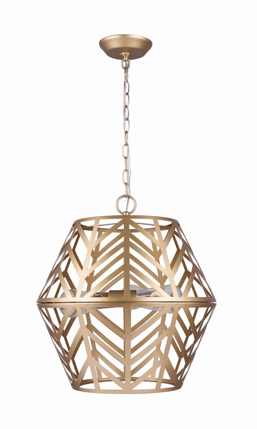 Canarm Canada - ICH635B03PGD17 - Three Light Chandelier - Maud - Painted Gold