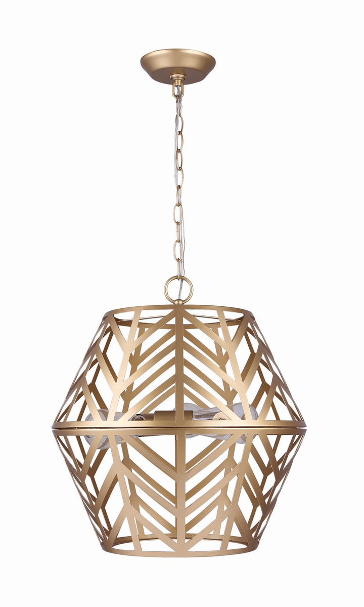Canarm Canada - ICH635B03PGD17 - Three Light Chandelier - Maud - Painted Gold