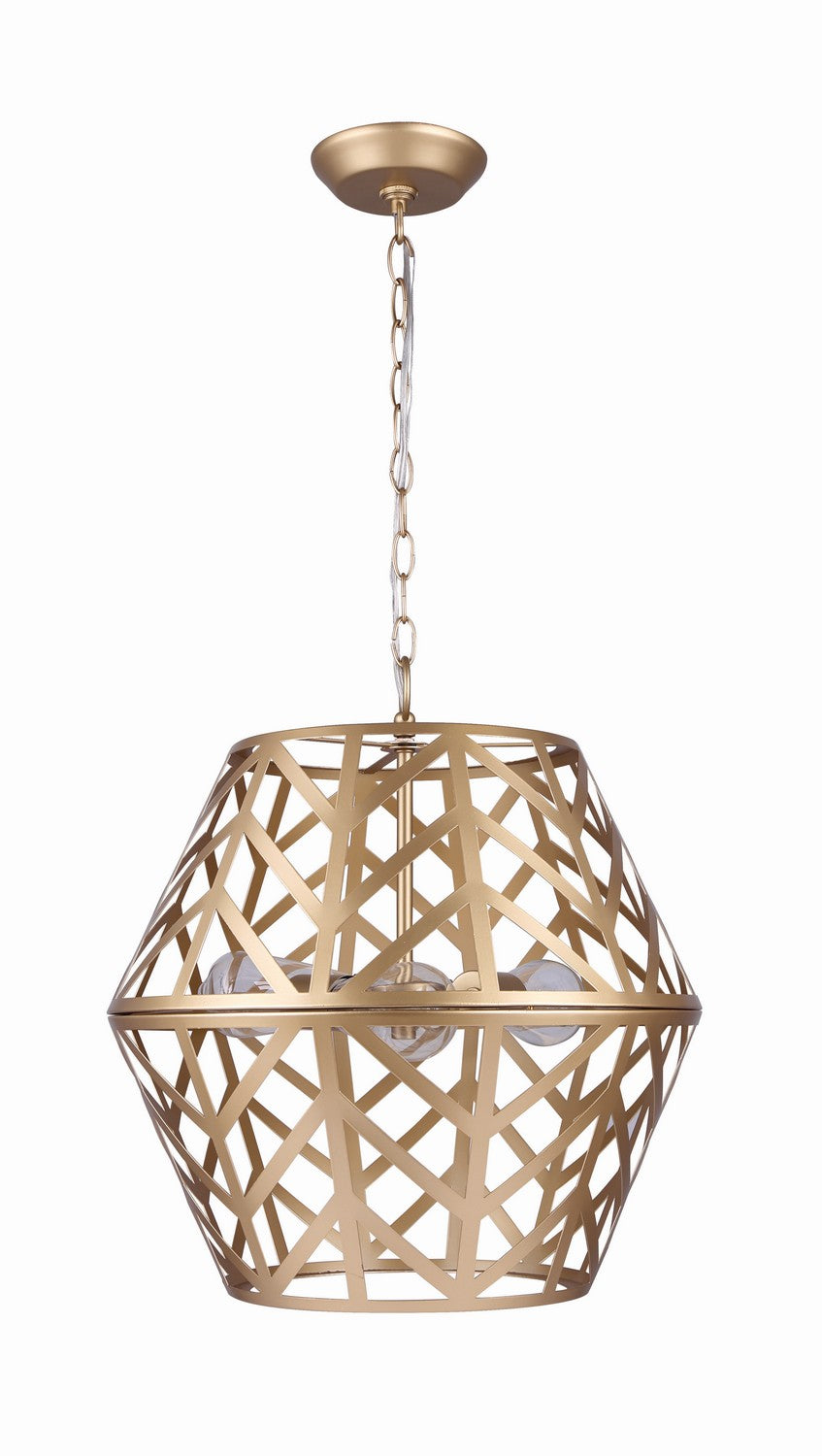 Canarm Canada - ICH635B03PGD17 - Three Light Chandelier - Maud - Painted Gold