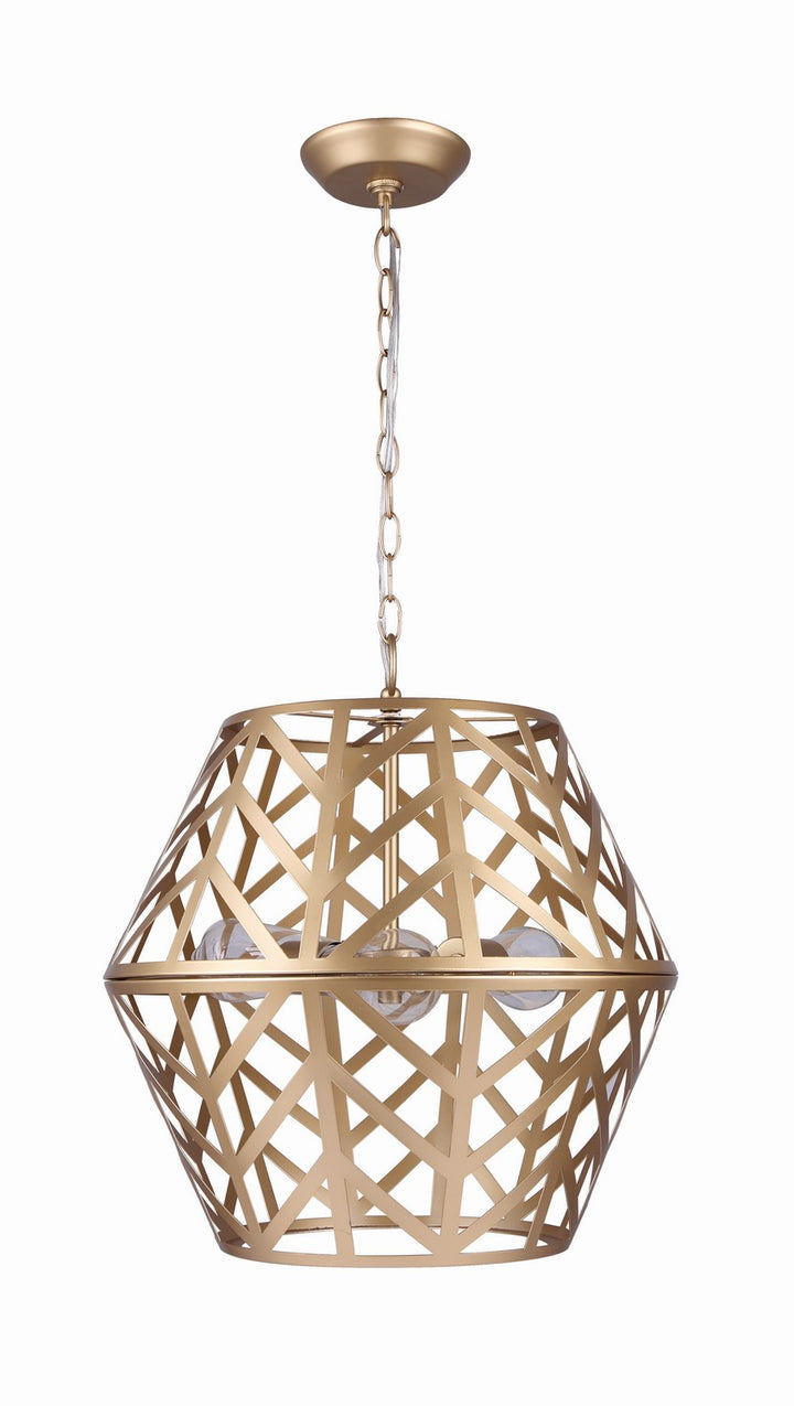 Canarm Canada - ICH635B03PGD17 - Three Light Chandelier - Maud - Painted Gold