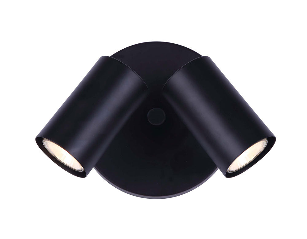 Marena Two Light Ceiling/Wall Mount in Black - available from The Lighting Shoppe, trusted by Canadian homeowners
