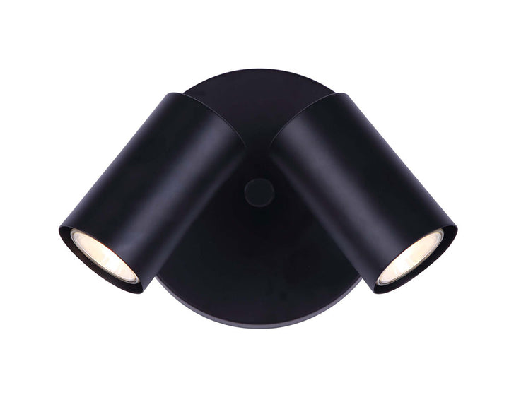 Marena Two Light Ceiling/Wall Mount in Black - available from The Lighting Shoppe, trusted by Canadian homeowners