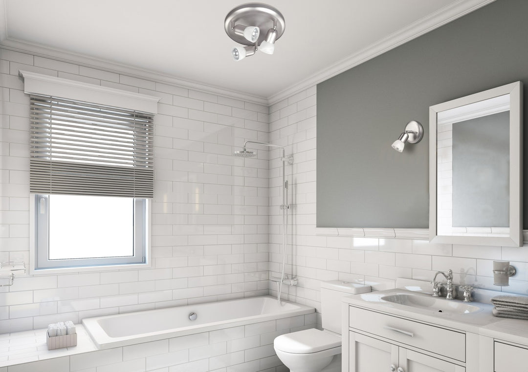 Canarm Canada - ICW356A03BPT10 - One Light Ceiling Mount - James - Brushed Pewter