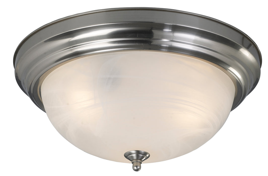 Ifm413Bn Two Light Flush Mount in Brushed Nickel - available from The Lighting Shoppe, trusted by Canadian homeowners