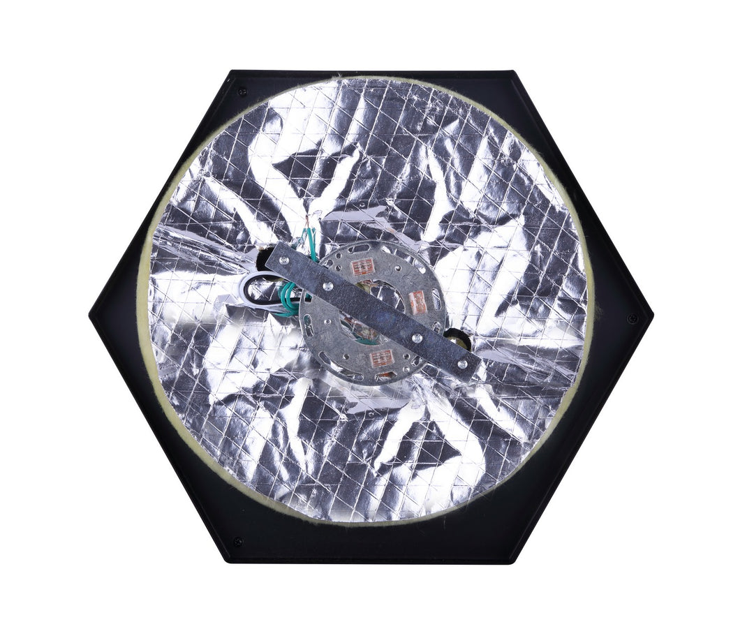 Canarm Canada - IFM676A15BKG - Three Light Flush Mount - Greer - Matte Black And Gold