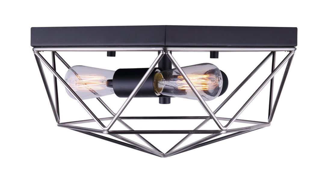 Canarm Canada - IFM676A15BKN - Three Light Flush Mount - Greer - Metal