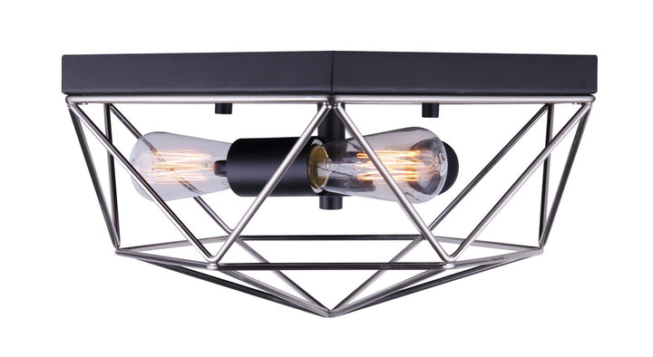 Canarm Canada - IFM676A15BKN - Three Light Flush Mount - Greer - Metal