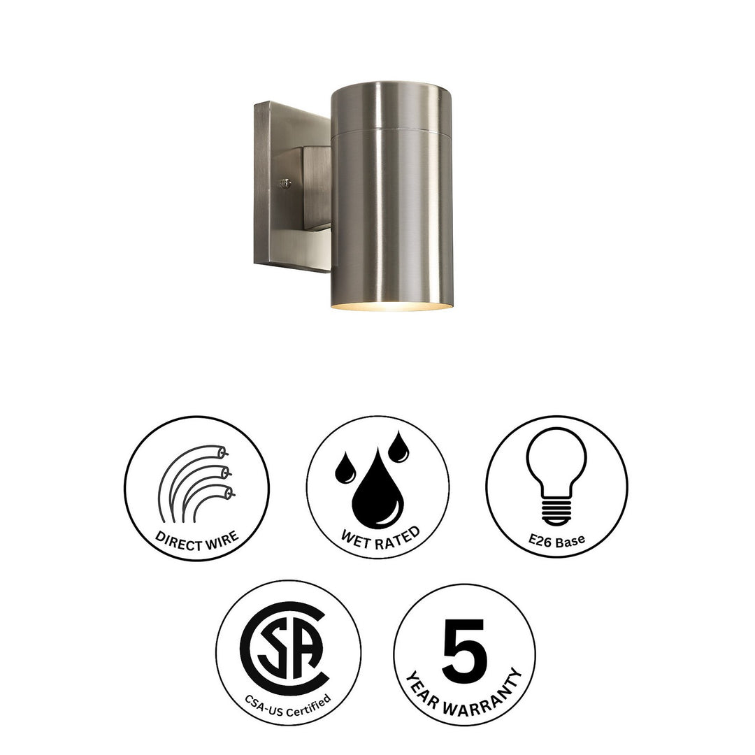 Canarm Canada - IOL211BN - One Light Outdoor Downlight - Night Sky - Brushed Nickel