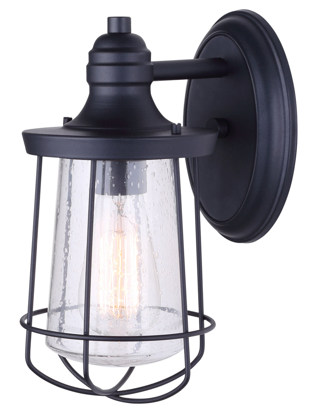 Leon One Light Outdoor Lantern in Black - available from The Lighting Shoppe, trusted by Canadian homeowners