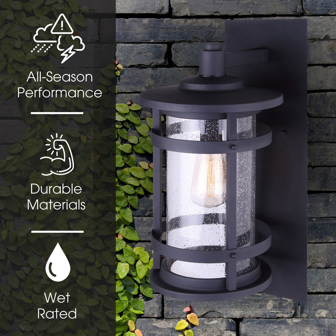 Canarm Canada - IOL340BK - One Light Outdoor Lantern - Duffy - Metal