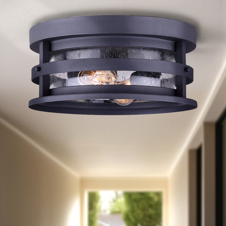 Canarm Canada - IOL342BK - Two Light Outdoor Lantern - Duffy - Metal